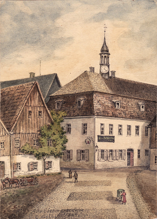 Rathaus Neusalza 1864